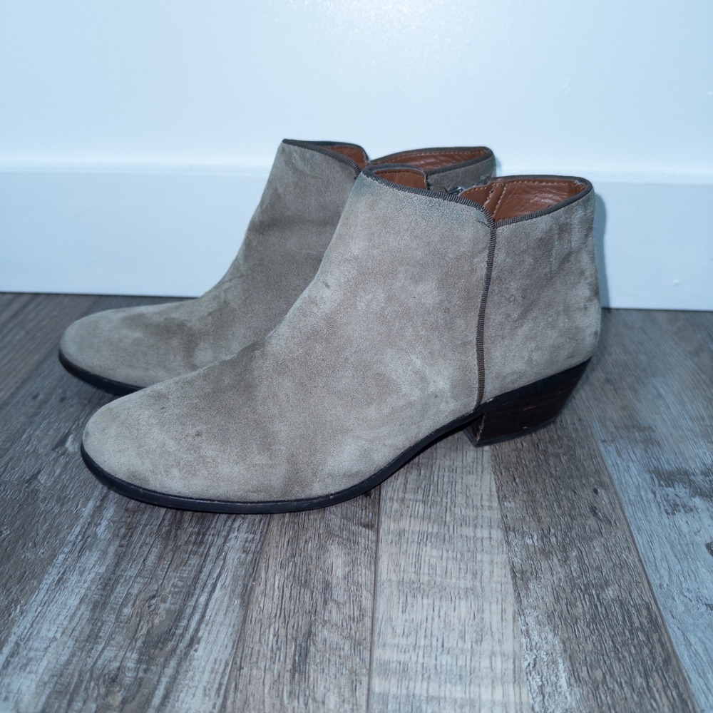 Sam‎ Edelman Antico Grey Suede Petty Ankle Booties Size 6